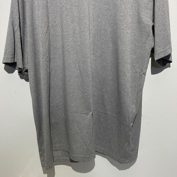 Nike Men's Dri-Fit Shirt Active Short Sleeve Crewneck Swoosh Logo Gray Size XXL - Picture 2 of 8
